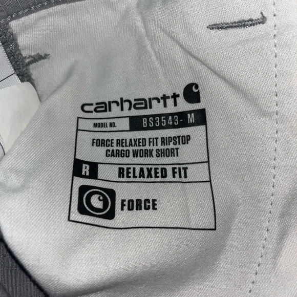 Carhartt Force Relaxed Fit Cargo Ripstop Work Shorts 32 11” Inseam NWT - Picture 7 of 7
